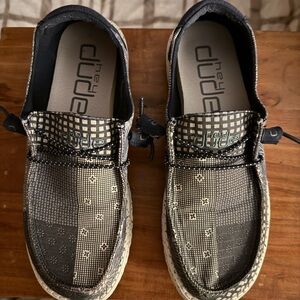 Hey Dude Women’s Blue and White Casual Shoes